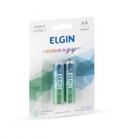 Pilha alcalina AA Elgin -  82152