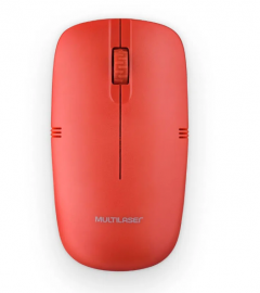 Mouse Sem Fio Lite 2.4GHZ 1200 DPI Usb Vermelho - MO289
