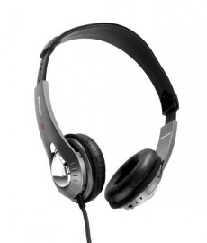  Headset Multilaser Preto E Prata Microfone Embutido P2 - Ph027