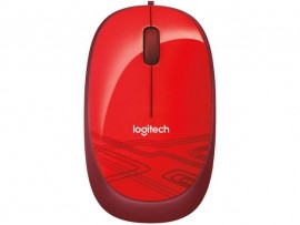 Mouse com Fio Logitech 2 botões M105 - Vermelho