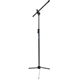 Pedestal Reto Para Microfone ideal para Estdio tpr Preto ask