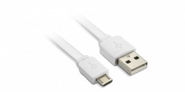 Cabo USB 2.0 Micro USB V8 1m Elgin Branco
