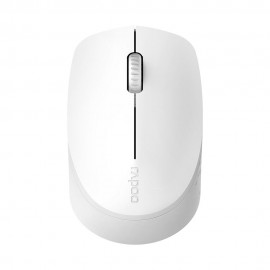 Mouse sem fio Rapoo M100, 2.4 Ghz, 3 Botões, 1000 DPI, Branco - RA010