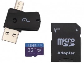 Cartão de Memória 32GB Micro SD Multilaser - Classe 10 Ultra MC151