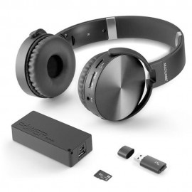 Kit Music Play Headphone Bluetooth SD/AUX/FM + Power Bank 4000 mAh + Leitor USB + Micro SD 32GB C10 - MC250 0 - Multilaser