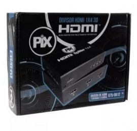 Divisor HDMI 1 Entrada / 4 Saídas Compatível 