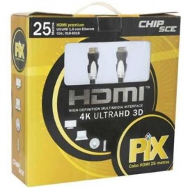 Cabo HDMI 25M 1.4 4K 3D - Chip Sce