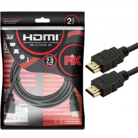 Cabo HDMI PIX 2m 2.0 4K 19P