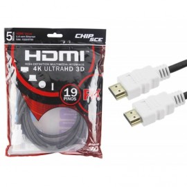 Cabo HDMI 1.4 UltraHD 5M - Chips ce
