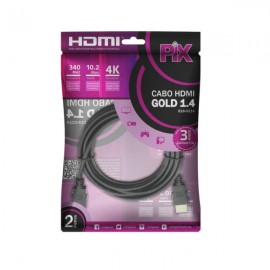 Cabo HDMI Gold 1.4 – 4K ULTRAHD 15P 2M