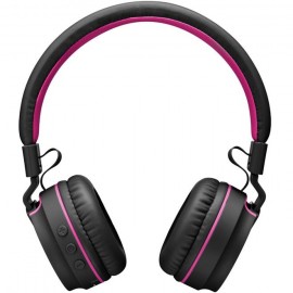 Headphone Pulse Áudio Bluetooth Rosa e Preto - PH216