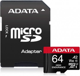 Cartão de Memória High Endurance SD Micro 064GB Class10 - Adata