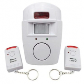 Kit Alarme Residencial Sem Fio 2 Controles + Sensor De Presenca E Sirene 105Db