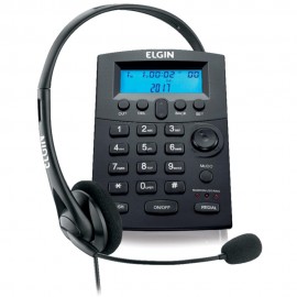 Telefone Elgin Headset com Identificador Preto - HST 8000