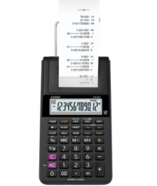 Calculadora Com Bobina Casio Hr-8rc-bkb-dc Bivolt Preta