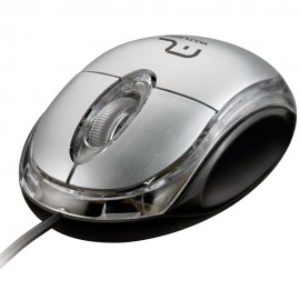 Mouse com Fio Multilaser USB Prata - MO180 - 2 Ps