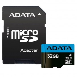 Cartão de Memória Adata 32GB Classe 10 com Adaptador - AUSDH32GUICL10A1-RA1
