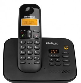 Telefone sem Fio Intelbras Secretária Eletrônica TS3130 Preto