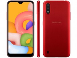 Smartphone Samsung Galaxy A01 32GB Vermelho