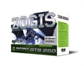 Placa de Vídeo Zogis Geforce GTS 250 1GB  PCI-Express 