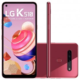 Smartphone LG K51S, 64GB, 32MP, Tela 6.55´, Vermelho