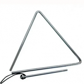 Triangulo Cromado 25cm X 10mm Profissional