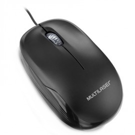 Mouse com Fio Multilaser USB Preto - MO255 - 2 Ps