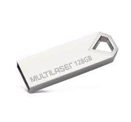 Pen drive Multilaser Diamond 128GB USB 2.0 Metálico - PD853