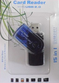 Leitor de Cartão - USB 2.0  Card Reader
