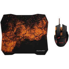Mouse Gamer Combo Mouse Pad Multilaser - MO256