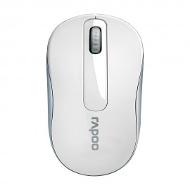Mouse sem fio Rapoo M10, 2.4 Ghz, 3 Botes, 1000 DPI, Branco - RA008