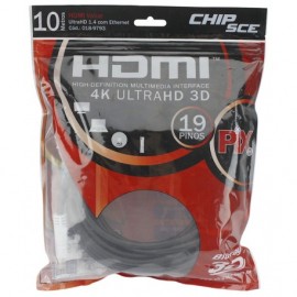 Cabo HDMI 2.0 UltraHD 10M 19P - Pix