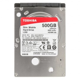 HD Toshiba 500GB para Notebook- l200