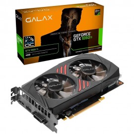 Placa De Vídeo Galax NVIDIA GeForce GTX 1050 TI 1-Click OC, 4GB, DDR5, Preto