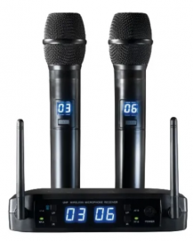 Microfone Profissional Sem Fio Duplo Digital Leson Ls 916