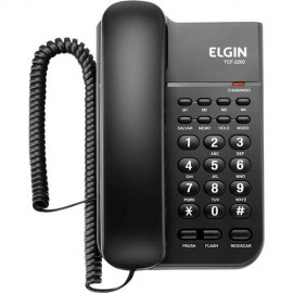 Telefone com Fio Elgin - TCF 2200 Preto